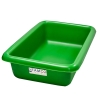 12-1/8" L x 8-1/4" W x 3" Hgt. Green Polyethylene Tamco® Tote Pan