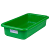 18" L x 10" W x 4" Hgt. Green Polyethylene Tamco® Tote Pan