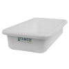 12-1/8" L x 8-1/4" W x 3" Hgt. White Polyethylene Tamco® Tote Pan