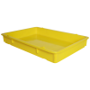 25-3/4" L x 18" W x 3-11/16" Hgt. Yellow Tray with Handles (Lid Sold Separately)