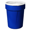 40 Gallon Blue Open Head Poly Drum with Plastic Lever-Lock Ring