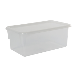 Clear Stowaway® Box with Lid - 8" L X 13-1/2" W X 5-1/2" Hgt.