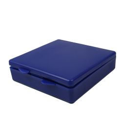 Blue Micro Box - 4" L x 4" W x 1" Hgt.