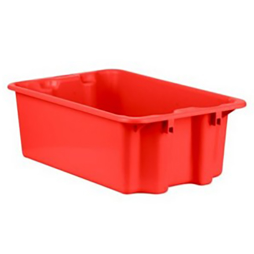 1.1 Cu. Ft. Red Stack & Nest Container - 23" L x 15" W x 8" Hgt.