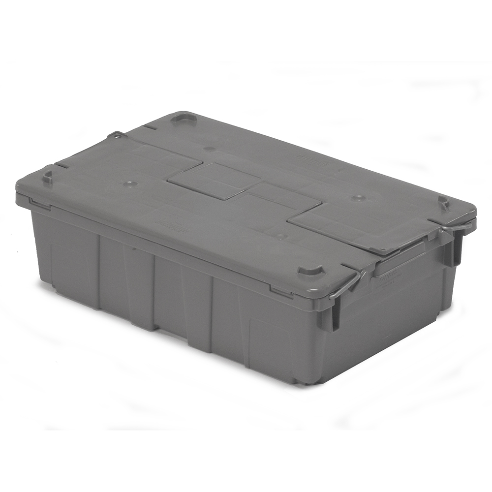 20.6" L x 13.5" W x 6.5" Hgt. Gray Security Shipper Container