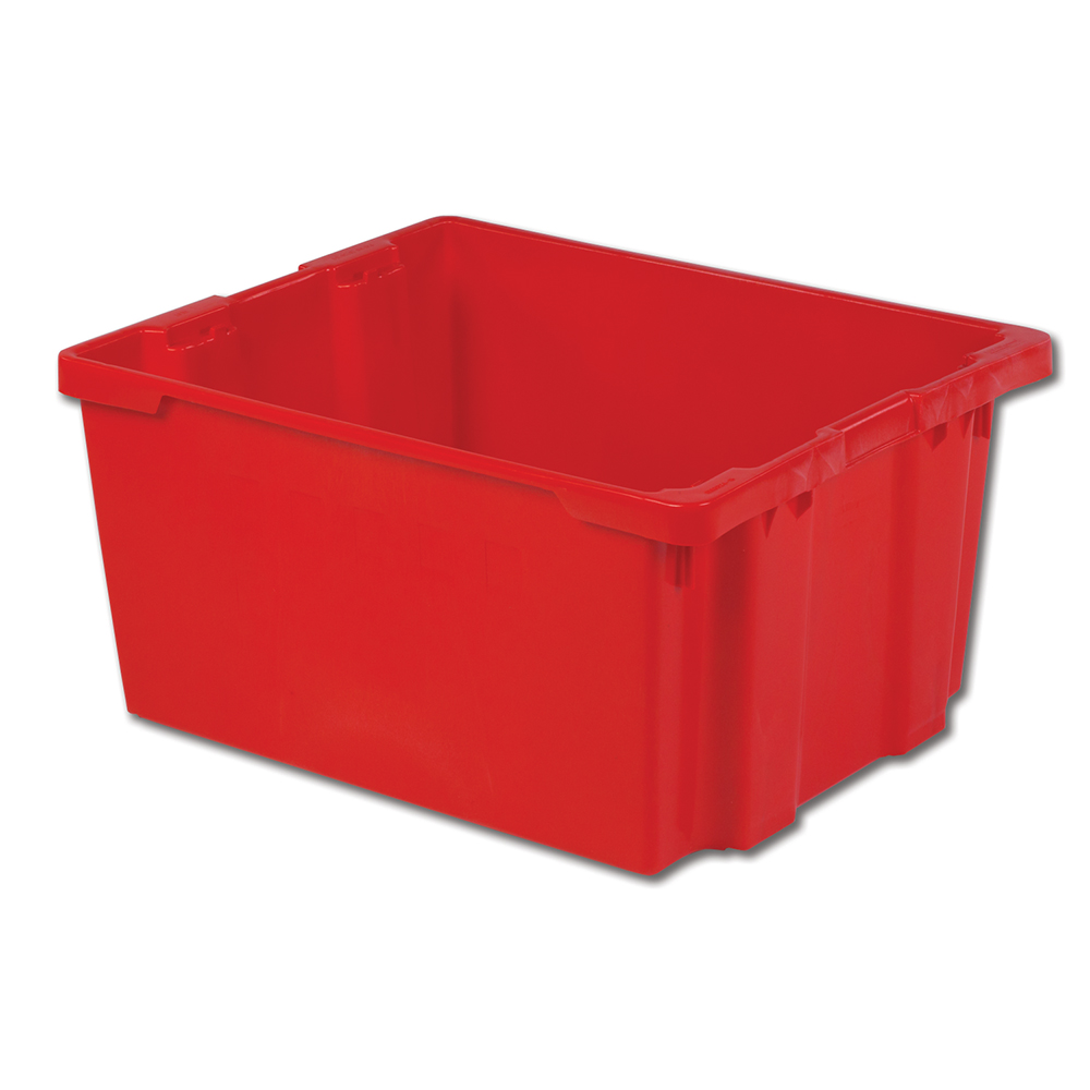 30" L x 24" W x 15" Hgt. Red Polylewton® Stack-N-Nest® Container