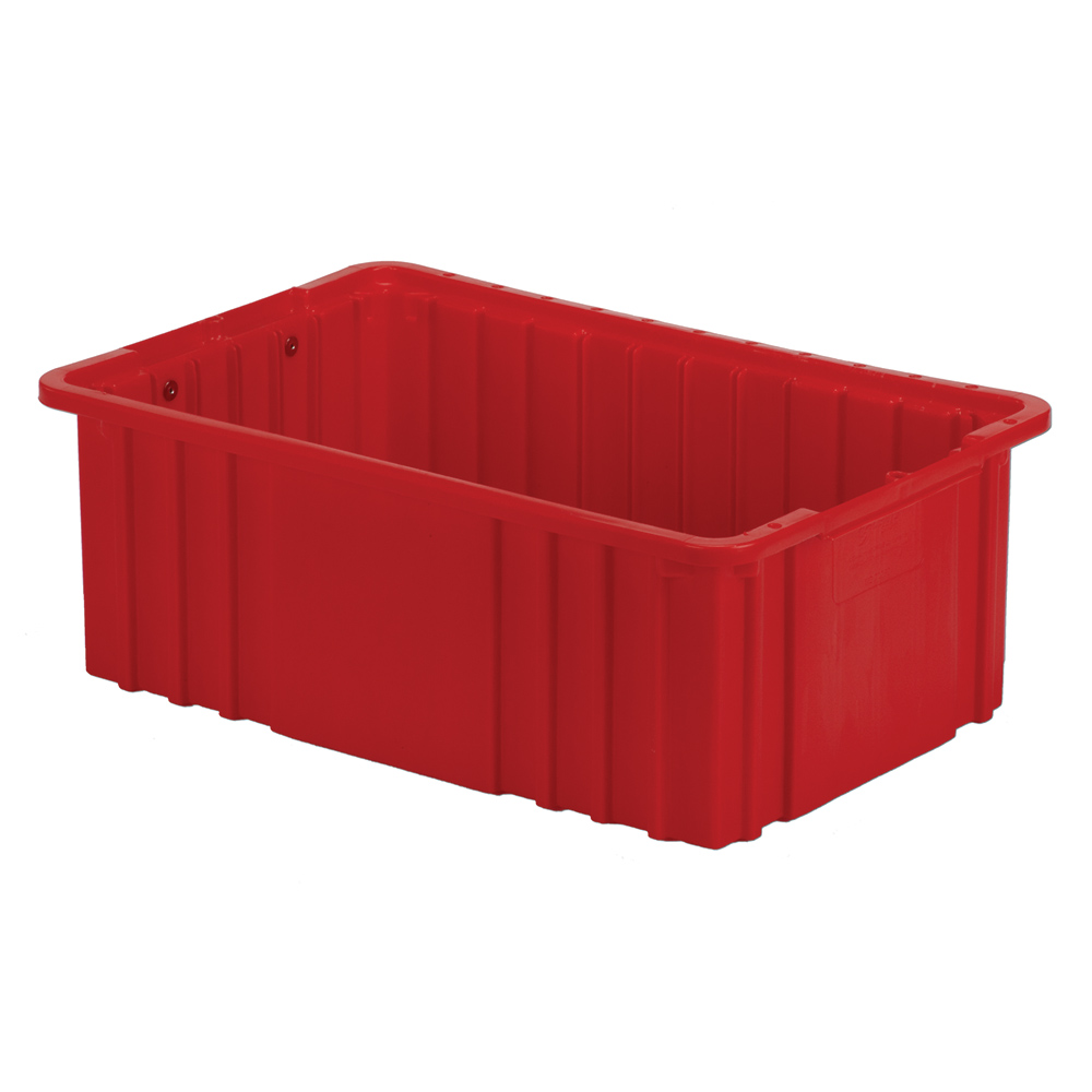 16-1/2" L x 10-7/8" W x 6" Hgt. Red Divider Box