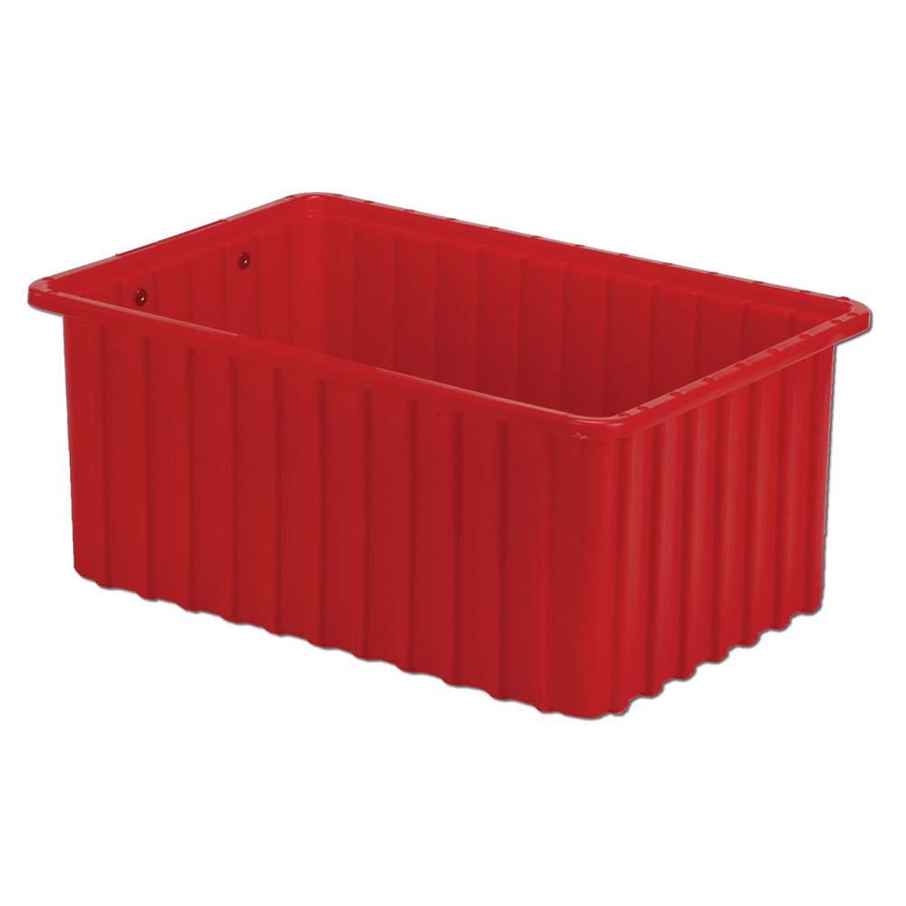 16-1/2" L x 10-7/8" W x 7" Hgt. Red Divider Box