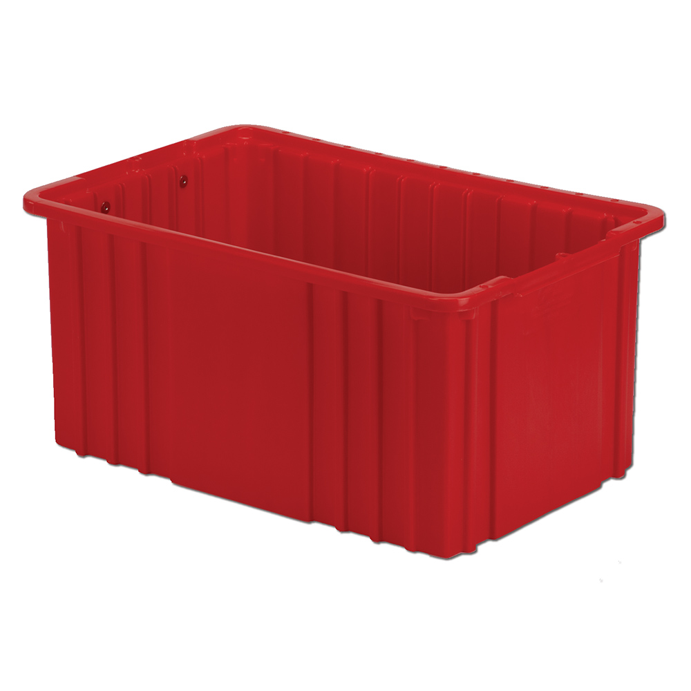 161/2" L x 107/8" W x 8" Hgt. Red Divider Box U.S. Plastic Corp.