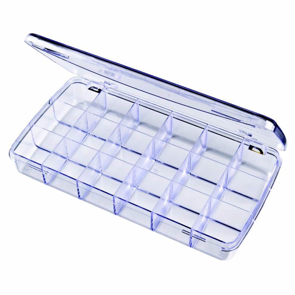 Diamondback Box with 18 Compartments - 8-7/16 L x 4-1/4 W x 1-3/16 Hgt.