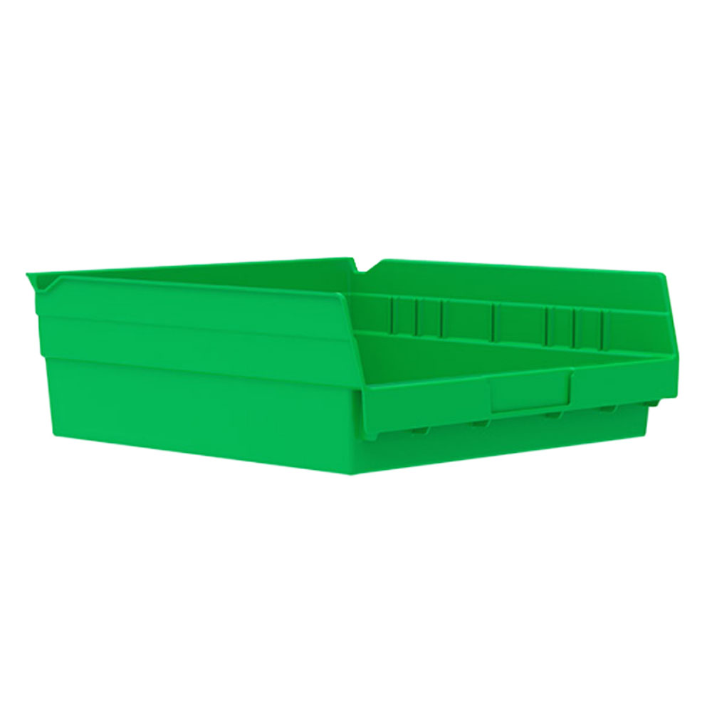 Green AkroMils® Shelf Bin 115/8" L x 111/8" W x 4" Hgt. U.S