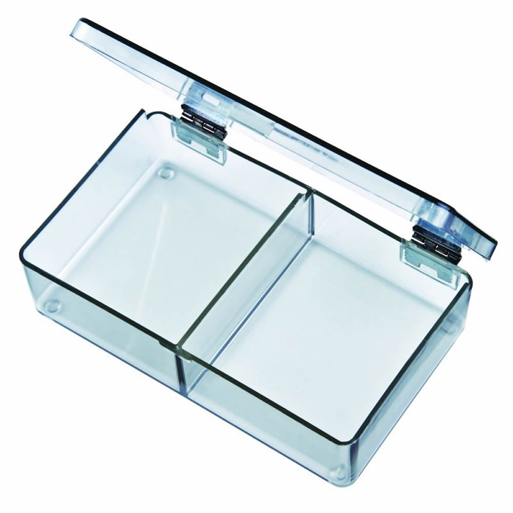 Mighty Tuff Box With 2 Compartments 4 5 16 L X 8 W 1