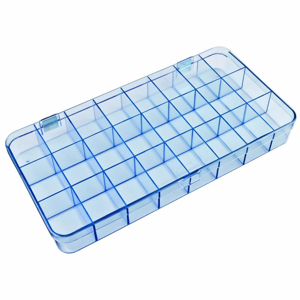Mighty-Tuff™ Box with 24 Compartments - 11.9" L x 5.9" W x 1.4" Hgt.