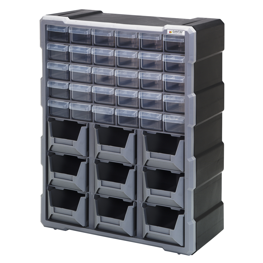 30 Drawers & 9 Bins U.S. Plastic Corp.