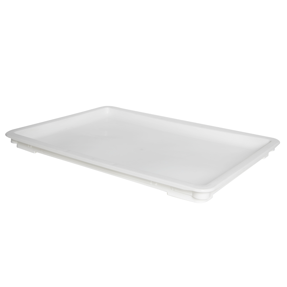 24" L x 16" W x 11/2" Hgt. White Dough Tray Lid U.S. Plastic Corp.