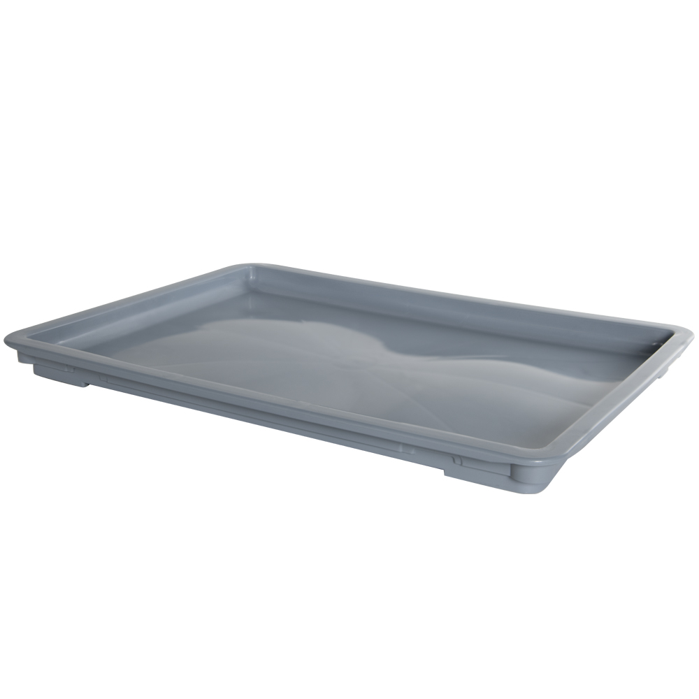24" L x 16" W x 11/2" Hgt. Gray Dough Tray Lid U.S. Plastic Corp.