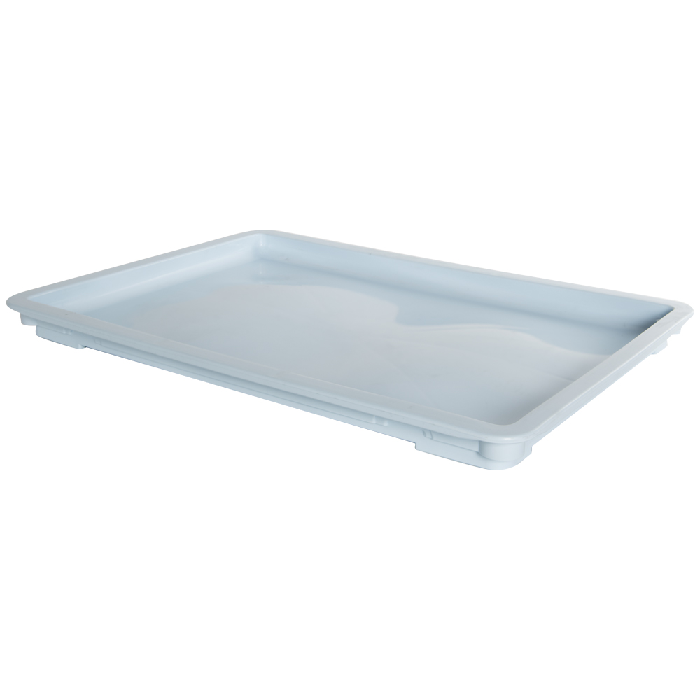 24" L x 16" W x 11/2" Hgt. Light Blue Dough Tray Lid U.S. Plastic Corp.