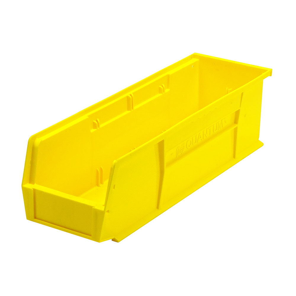 Yellow Quantum® Ultra Series Stack & Hang Bin - 18" L x 5-1/2" W x 5" Hgt.