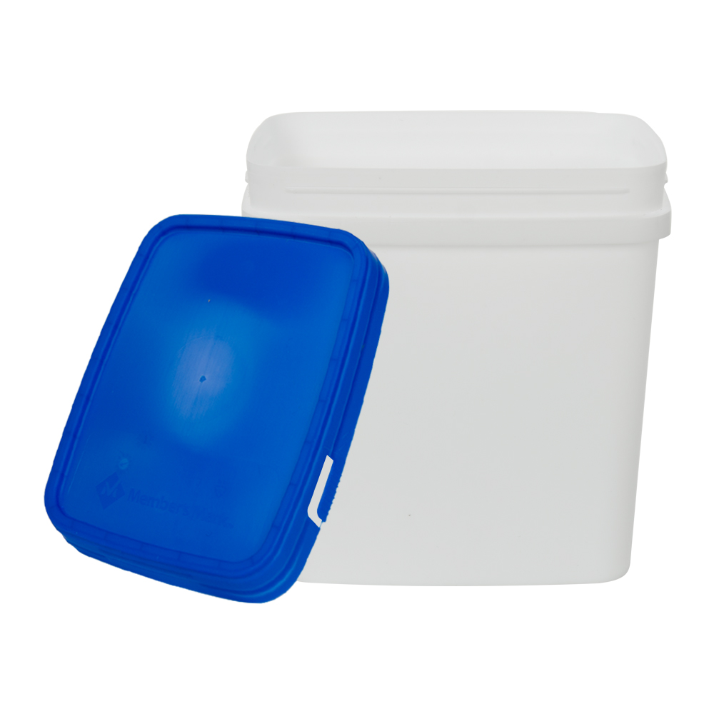 White Rectangular Container & Lid | U.S. Plastic Corp.