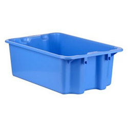 1.1 Cu. Ft. Blue Stack & Nest Container - 23" L x 15" W x 8" Hgt.