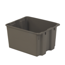 21" L x 17" W x 12" Hgt. Gray Polylewton® Stack-N-Nest® Container