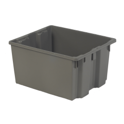 24" L x 20" W x 13" Hgt. Gray Polylewton ® Stack-N-Nest ® Container
