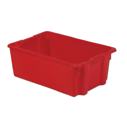 28" L x 18" W x 10" Hgt. Red Polylewton ® Stack-N-Nest ® Container