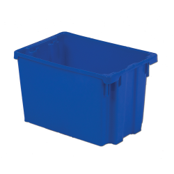 20" L x 13" W x 12" Hgt. Dark Blue Polylewton ® Stack-N-Nest ® Container
