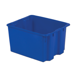 21" L x 17" W x 12" Hgt. Dark Blue Polylewton ® Stack-N-Nest ® Container