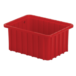 10-7/8" L x 8-1/4" W x 5" Hgt. Red Divider Box