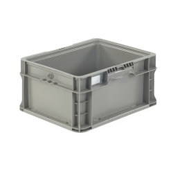 12" L x 15" W x 7.5" Hgt. Gray  StakPak Container