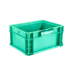 12" L x 15" W x 9.5" Hgt. Green StakPak Container