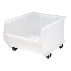 18" L x 16-1/2" W x 11" Hgt. Quantum® Clear-View Ultra Series Mobile Stack & Hang Bin