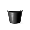 6.8 Gallon Black Recycled Flexible Medium Tub