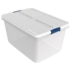 66 Quart Hefty® White Storage Bin - 23.98" L x 16.81" W x 13.05" Hgt.