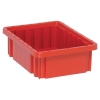 Red Dividable Grid Container - 10-7/8" L x 8-1/4" W x 3-1/2" Hgt.