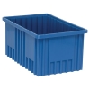 Blue Dividable Grid Container - 16-1/2" L x 10-7/8" W x 8" Hgt.