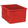 Red Diviadable Grid Container - 22-1/2" L x 17-1/2" W x 12" Hgt.