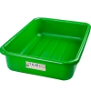 20-3/4" L x 15-1/2" W x 5-1/4" Hgt. Green Polyethylene Tamco® Tote Pan