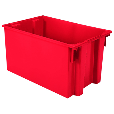 29-1/2" L x 19-1/2" W x 15" Hgt. Red Akro-Mils® Nest & Stack Container