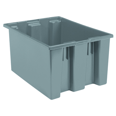 23-1/2" L x 19-1/2" W x 10" Hgt. Gray Akro-Mils® Nest & Stack Container