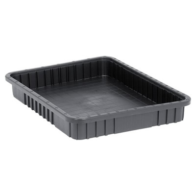 Conductive Dividable Grid Container - 22-1/2" L x 17-1/2" W x 3" Hgt.
