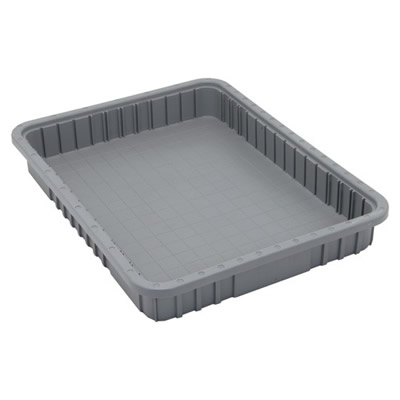 Gray Dividable Grid Container - 22-1/2" L x 17-1/2" W x 3" Hgt.
