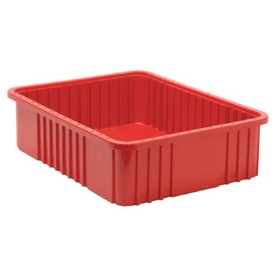 Red Dividable Grid Container - 22-1/2" L x 17-1/2" W x 6" Hgt.