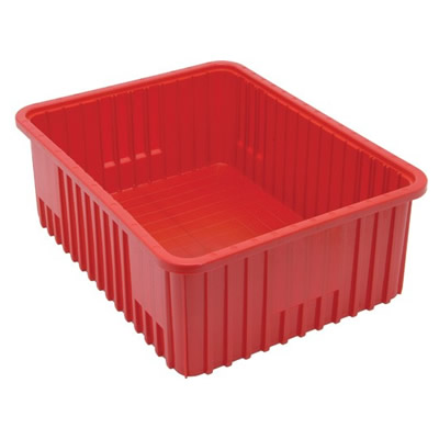 Red Dividable Grid Container - 22-1/2" L x 17-1/2" W x 8" Hgt.