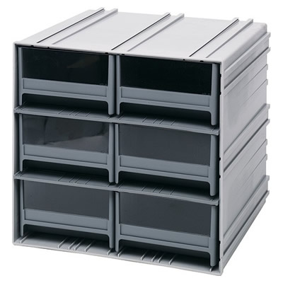 Interlocking Storage Cabinet with 6 IDR 204 Drawers