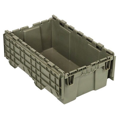 20" L x 11-1/2" W x 7-1/2" Hgt. Heavy-Duty Attached Top Container