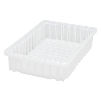 Clear Dividable Grid Container - 16-1/2" L x 10-7/8" W x 3-1/2" Hgt.