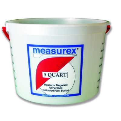 5 Quart (160 oz.) HDPE Measurex® Container with Handle (Lid Sold Separately)