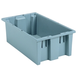 18" L x 11" W x 6" Hgt. Gray Akro-Mils® Nest & Stack Container